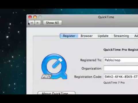 Quicktime 7 pro for mac